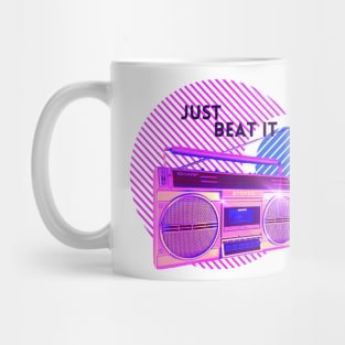 Just Beat It 80's Boom Box Mug